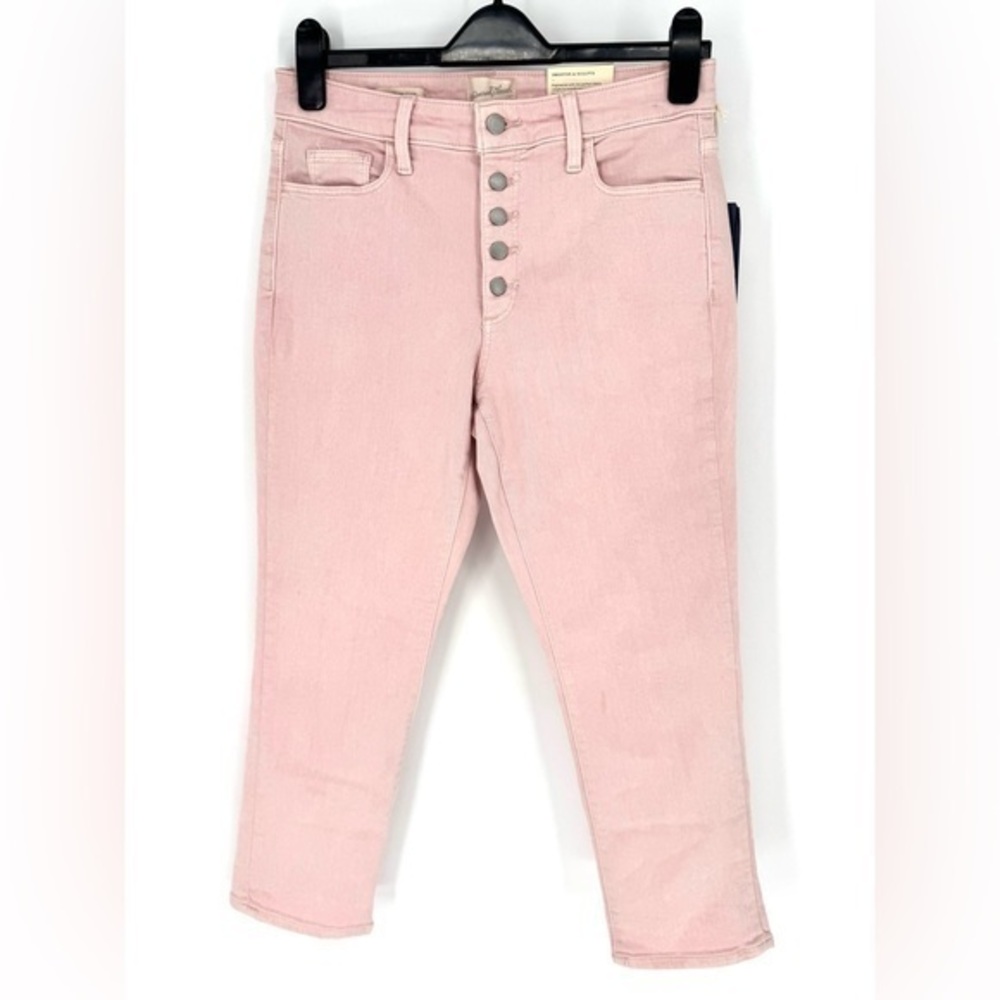 Universal Thread Pink High Rise slim straight Women Jeans size 6 waist 28